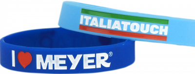Braccialetti in silicone incisi e colorati